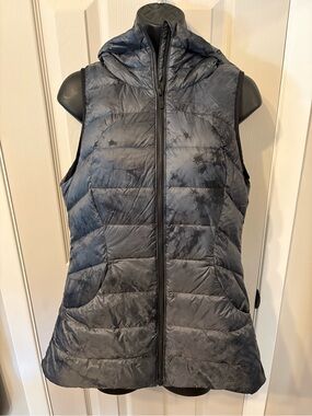 Lululemon Pack It Down Vest Diamond Dye Melanite Black - Size 8